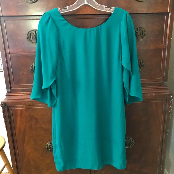 Host Pick 🎉🎉 Radiant Charlotte Russe Chiffon Green Dress - Picture 5 of 6